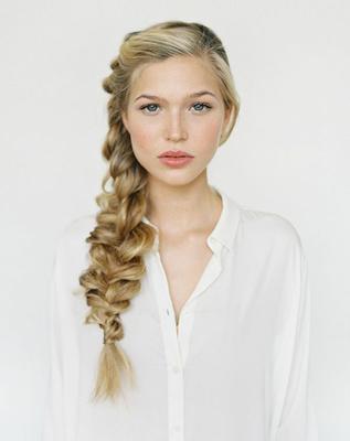 melena trenzada pelo para boda