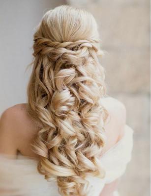 cabello largo para boda