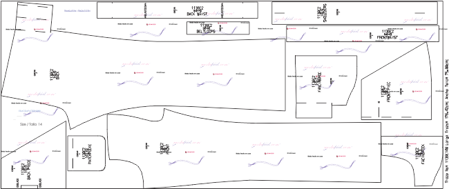 Moldes de Overall o Enterizo de Maternidad