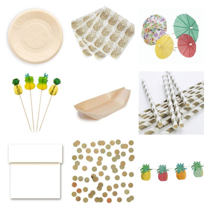 productos decoración fiesta piñas