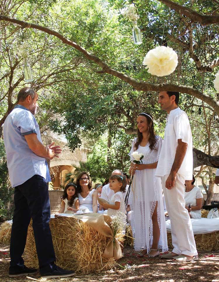 decoración boda pompones