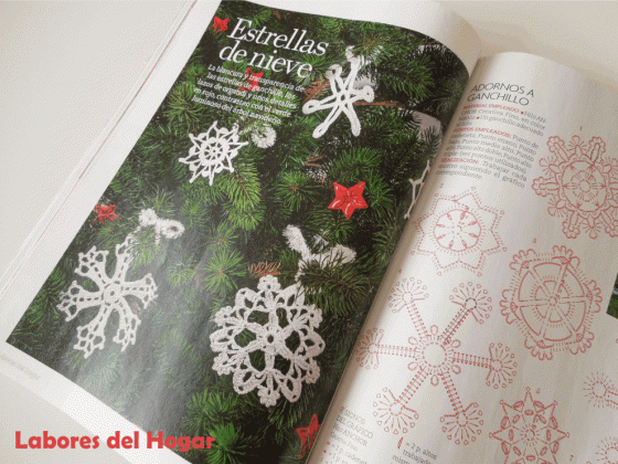 Revista Labores del Hogar Estrellas de Ganchillo