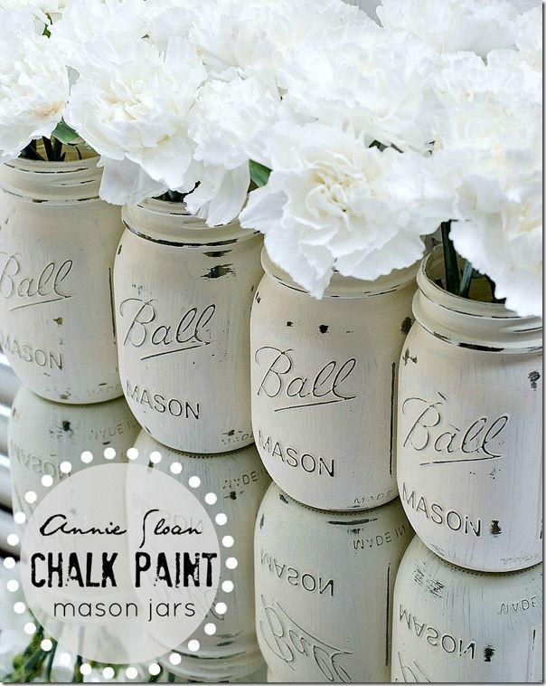 chalk paint jarrones www.decharcoencharco.com