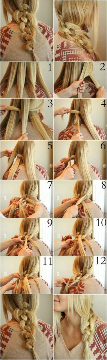 hermosa trenza caida paso a paso