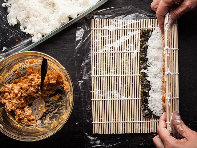 Maki de atún picante