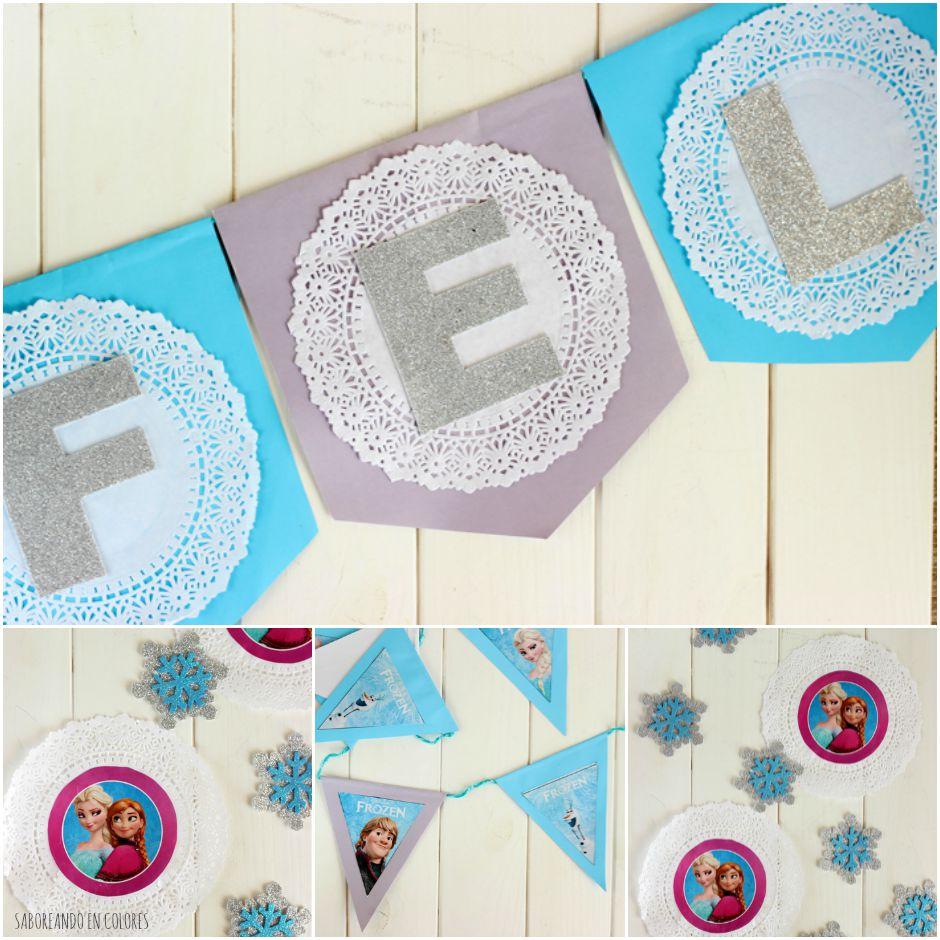 frozen decoracion collage