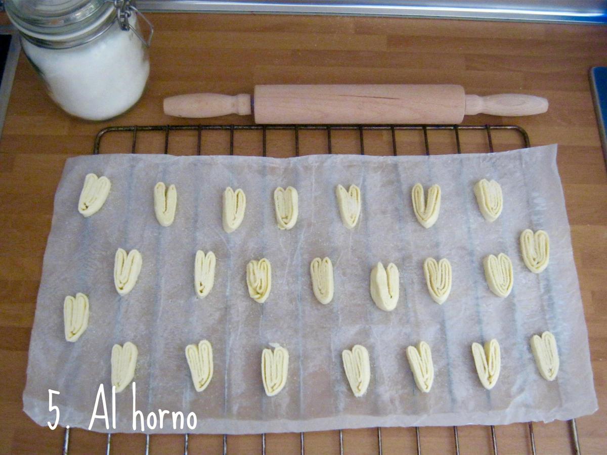 Palmeritas de hojaldre