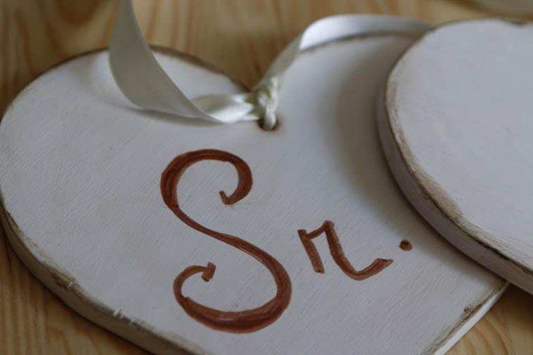 Corazones de madera para boda 5