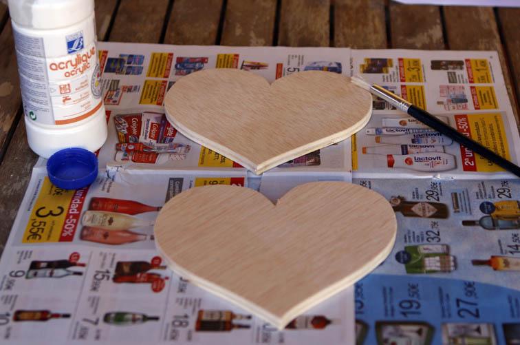 Corazones de madera para boda 8
