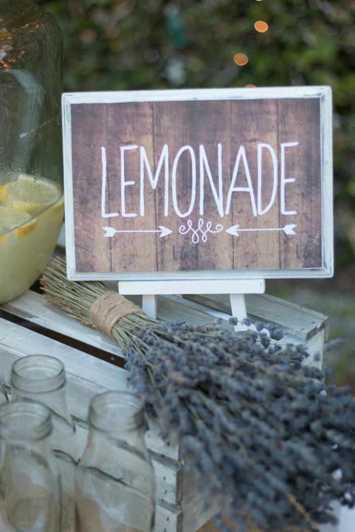 Fiesta rustic-lavender - Decoración de fiestas en All Lovely Party