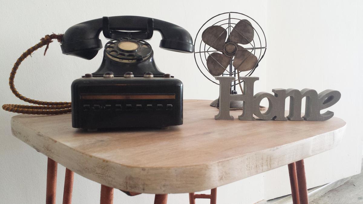 Mesita auxiliar DIY - detalle