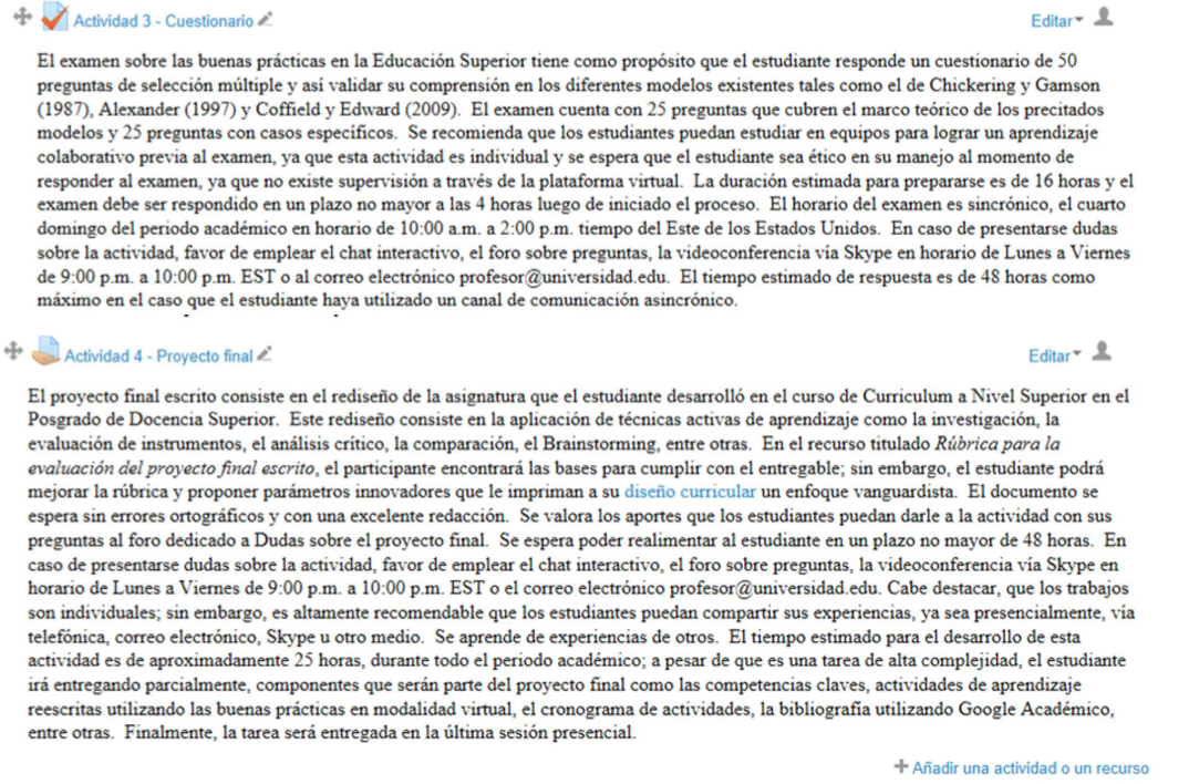 Figura 1 (2 de 2): Actividades de aprendizaje y su impacto en el PLE de los estudiantes - (c) Rodrigo Durán, Christian A. Estay-Niculcar, Concepción Cranston