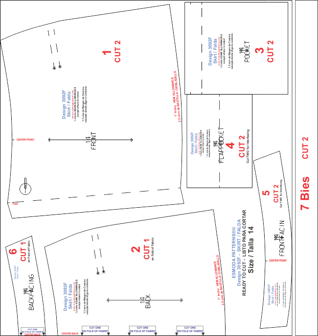 Descarga los Moldes del Conjunto de Chaqueta, Top y Falda para Jovencitas