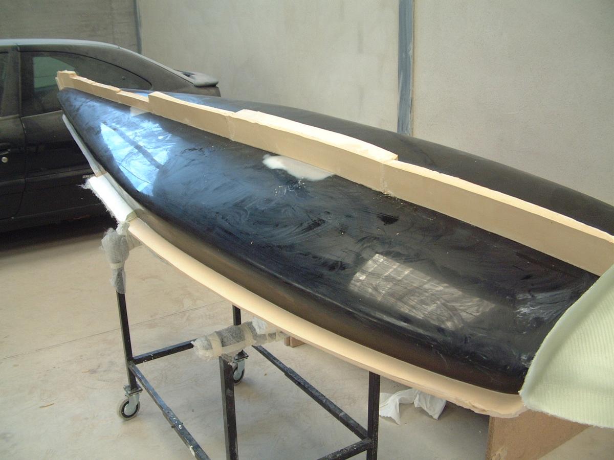 Detalle de la partición longitudinal del molde