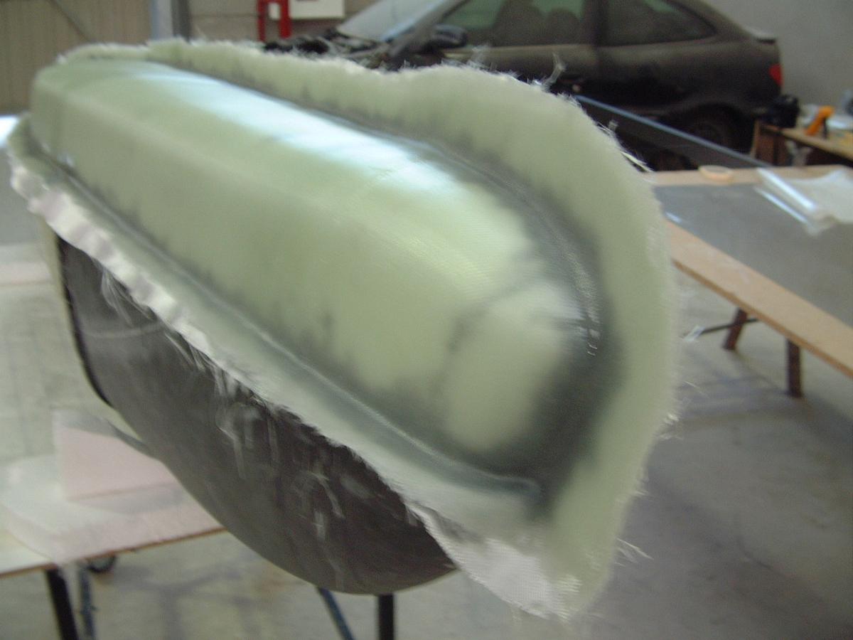 Detalle del molde recién terminado