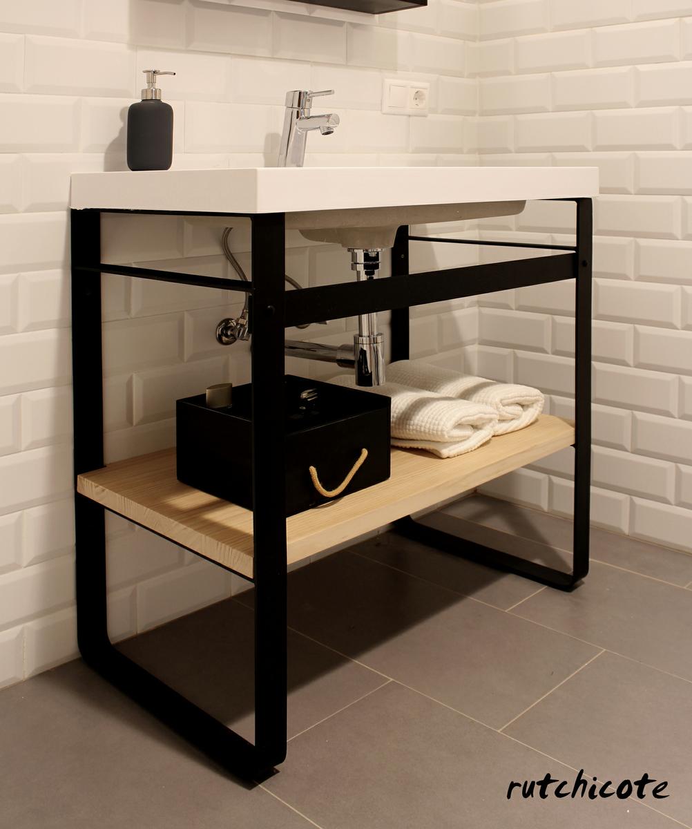 Diseño-Mueble-de-baño-hierro-madera