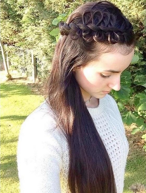 trenzado superior del pelo