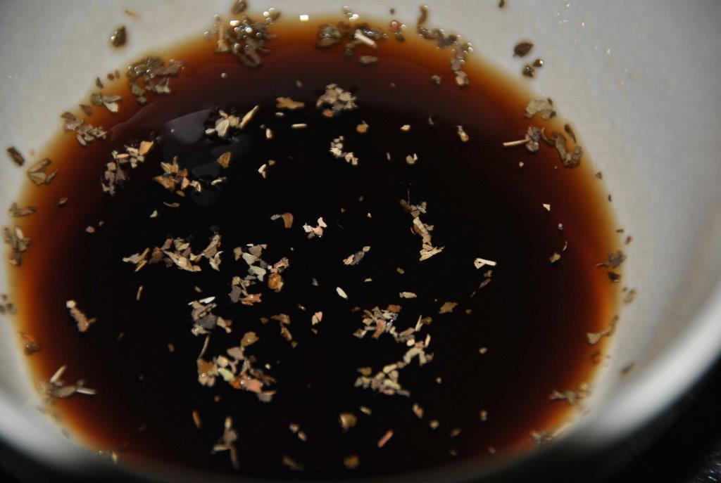 Brochetas de salmón atún aliño