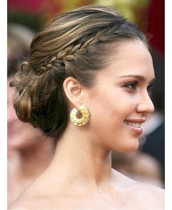 trenza con peinado recogido