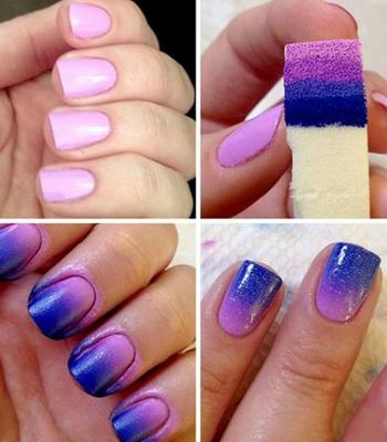 pintar u&ntilde;as en degrade