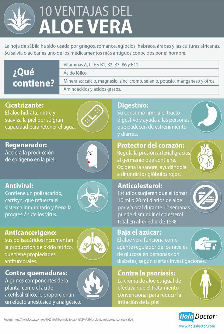 infografia beneficios aloe vera