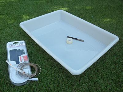 Materiales para la mesa de luz