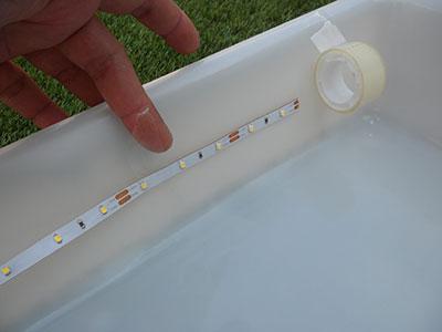 Sujetar Tira de Led con Celo