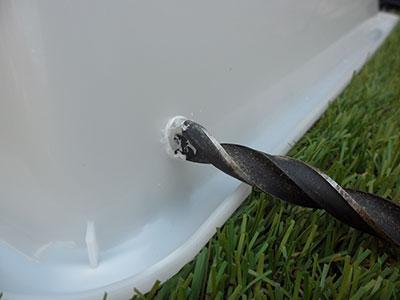 Hacer agujero con la broca 2