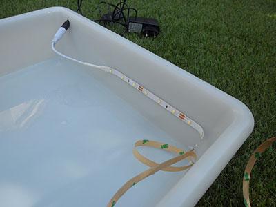 Fijar la tira de led