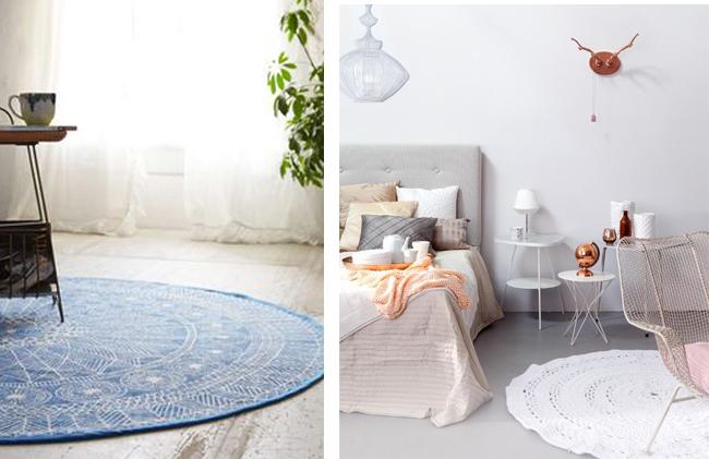 Alfombras circulares en la decoración | Decoración