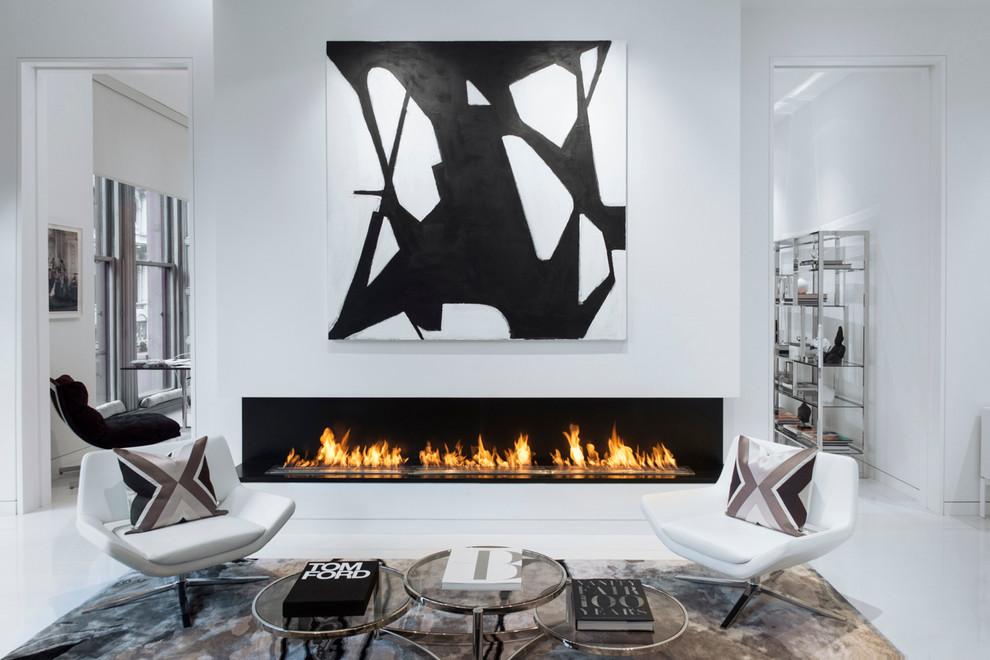 Blanco y negro en otoño