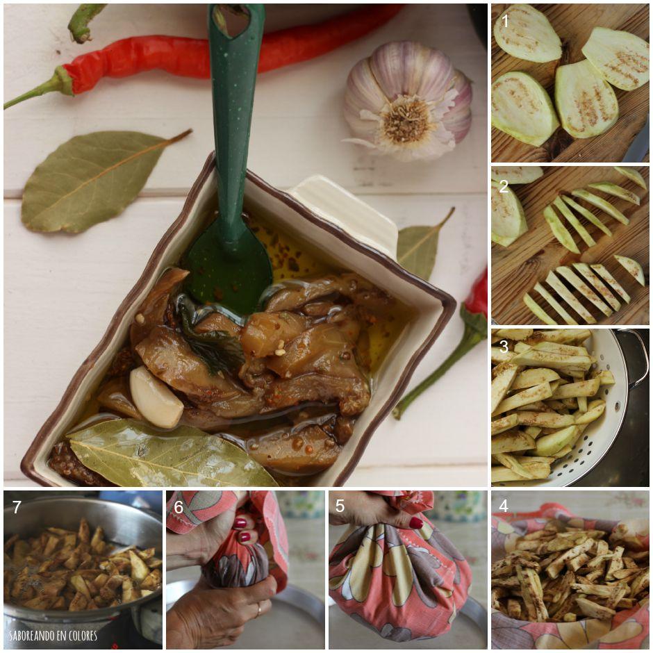 berenjenas escabeche collage