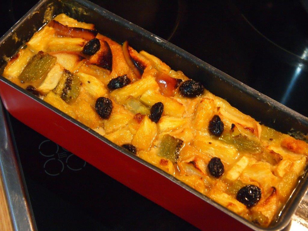 Pudin frutas variadas