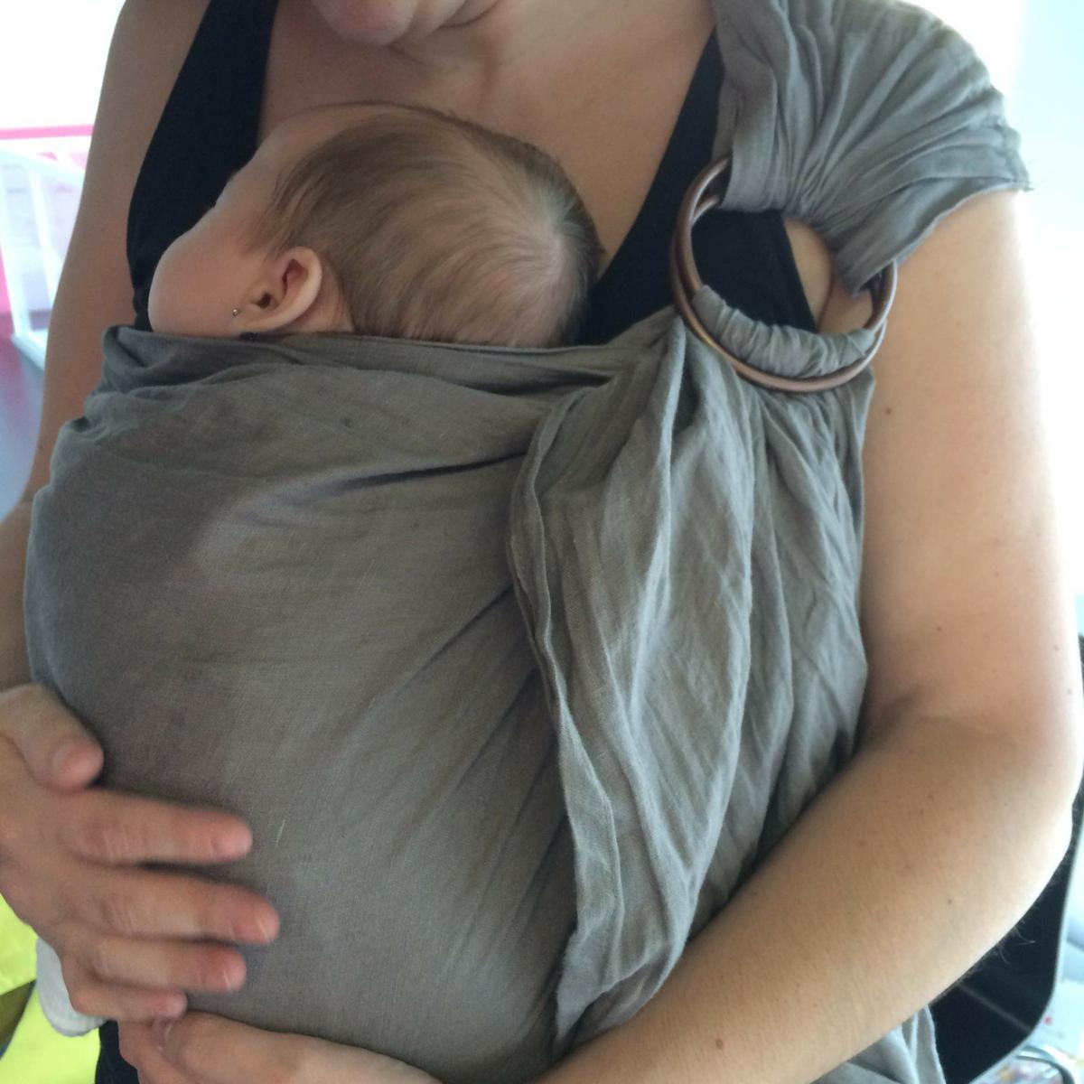 Esperar Garganta Arne Cómo utilizar una bandolera con recién nacidos – Tour de Coton | Padres