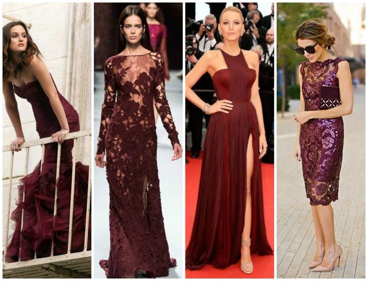 Como crear un look de fiesta con el color de moda: Marsala