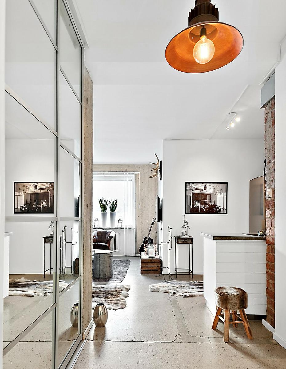 Estudio industrial: 40m2 con todos los detalles para conseguir este estilo de decoración.