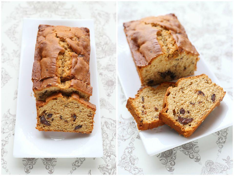 Pound cake al ron con trocitos de chocolate