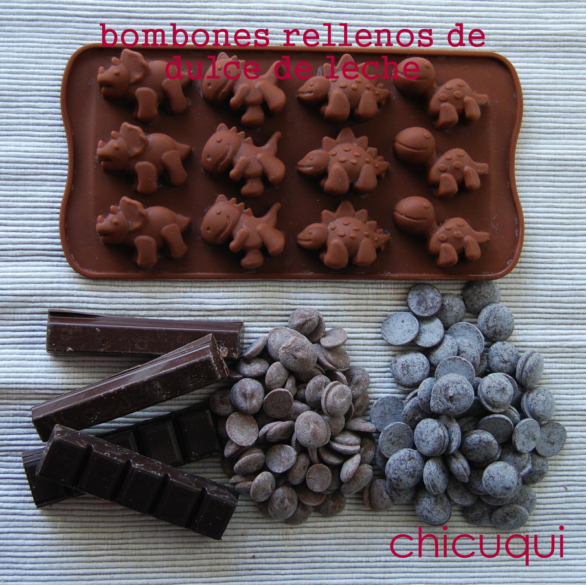 Bombones rellenos de dulce de leche en galletas decoradas chicuqui.com