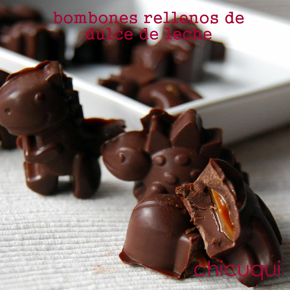 Bombones rellenos de dulce de leche en galletas decoradas chicuqui.com