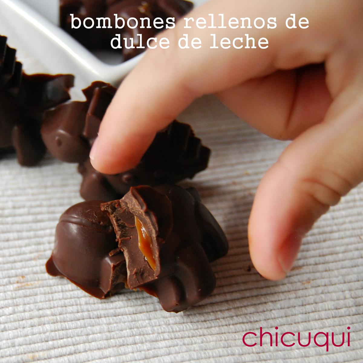 Bombones rellenos de dulce de leche en galletas decoradas chicuqui.com