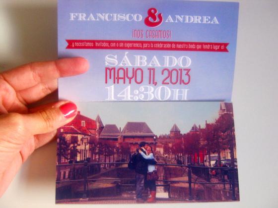 invitación boda creativa