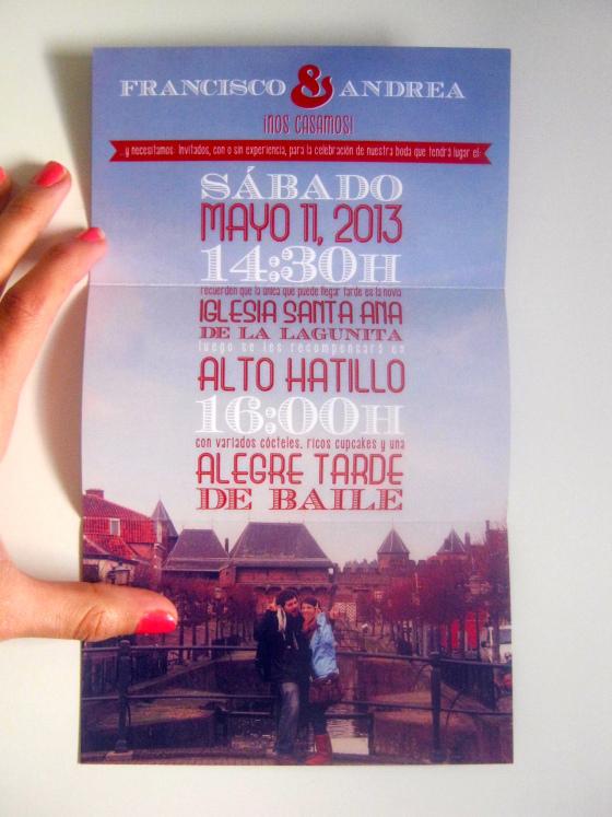 invitación creativa de boda