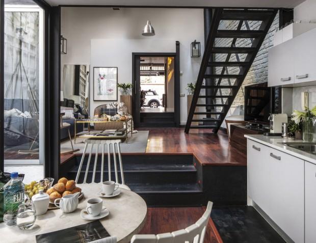 cocina a doble altura