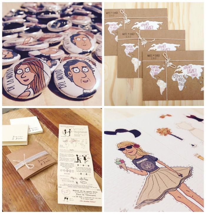 Print the legend Invitaciones de bodas