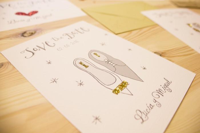 Save the date Corazon zapatos