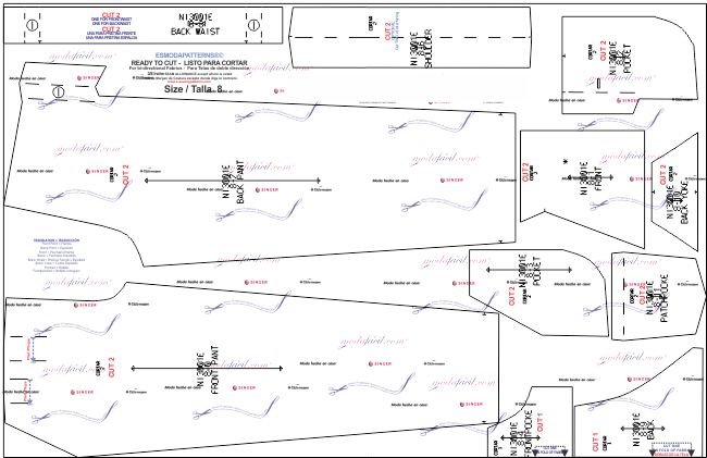 Descarga Gratis los Moldes de Overall o Enterizo para Niñas y Niños 