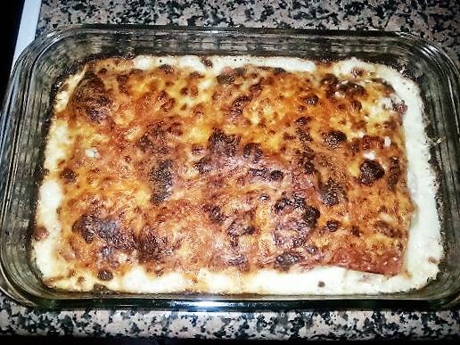 Lasaña de jamón york y queso (2)