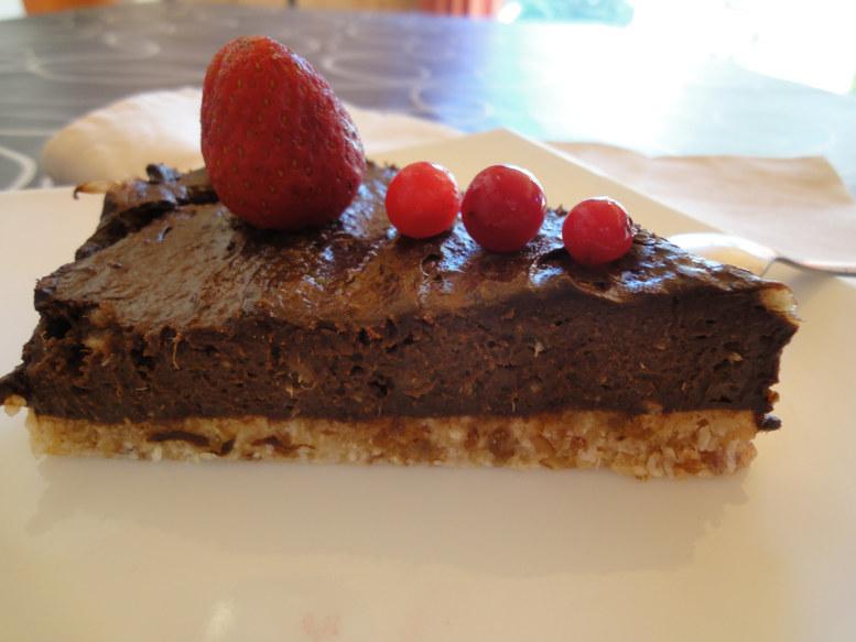pastel de chocolate crudivegano
