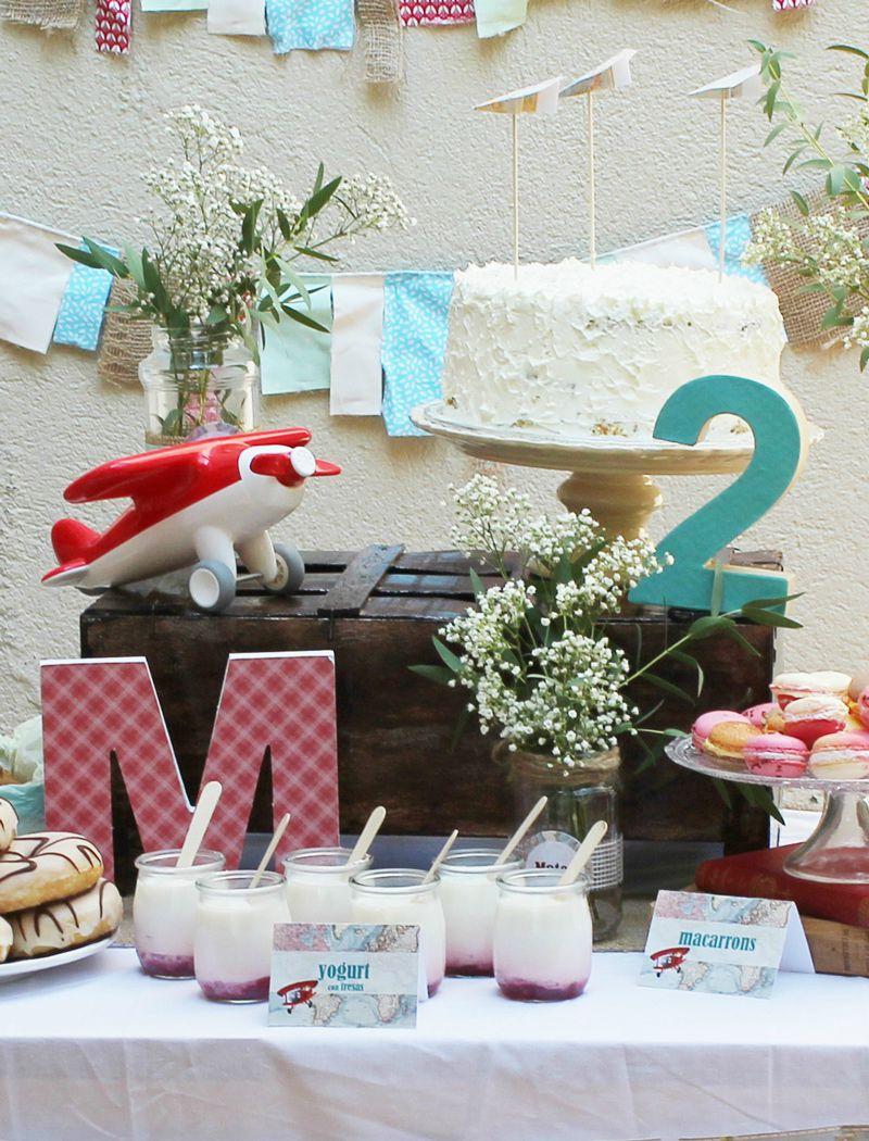 Cumpleaños aviador - Decoración de fiestas en All Lovely Party