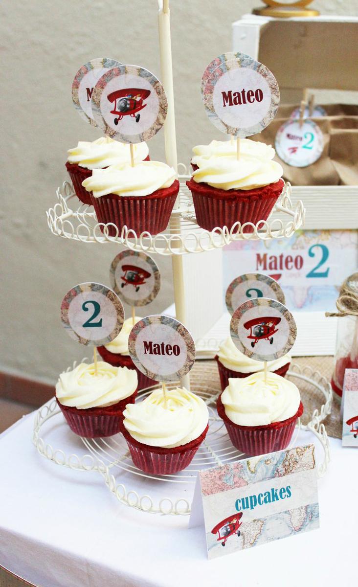 Cumpleaños aviador - Decoración de fiestas en All Lovely Party